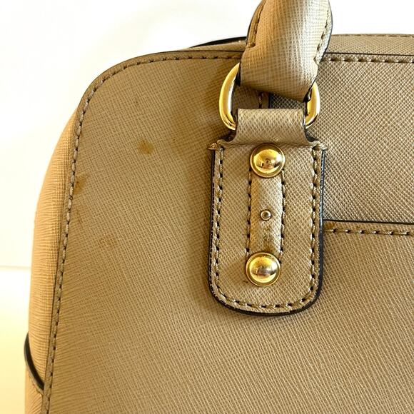 MICHAEL KORS Beige Leather Satchel Bag, Handheld - Picture 7 of 12